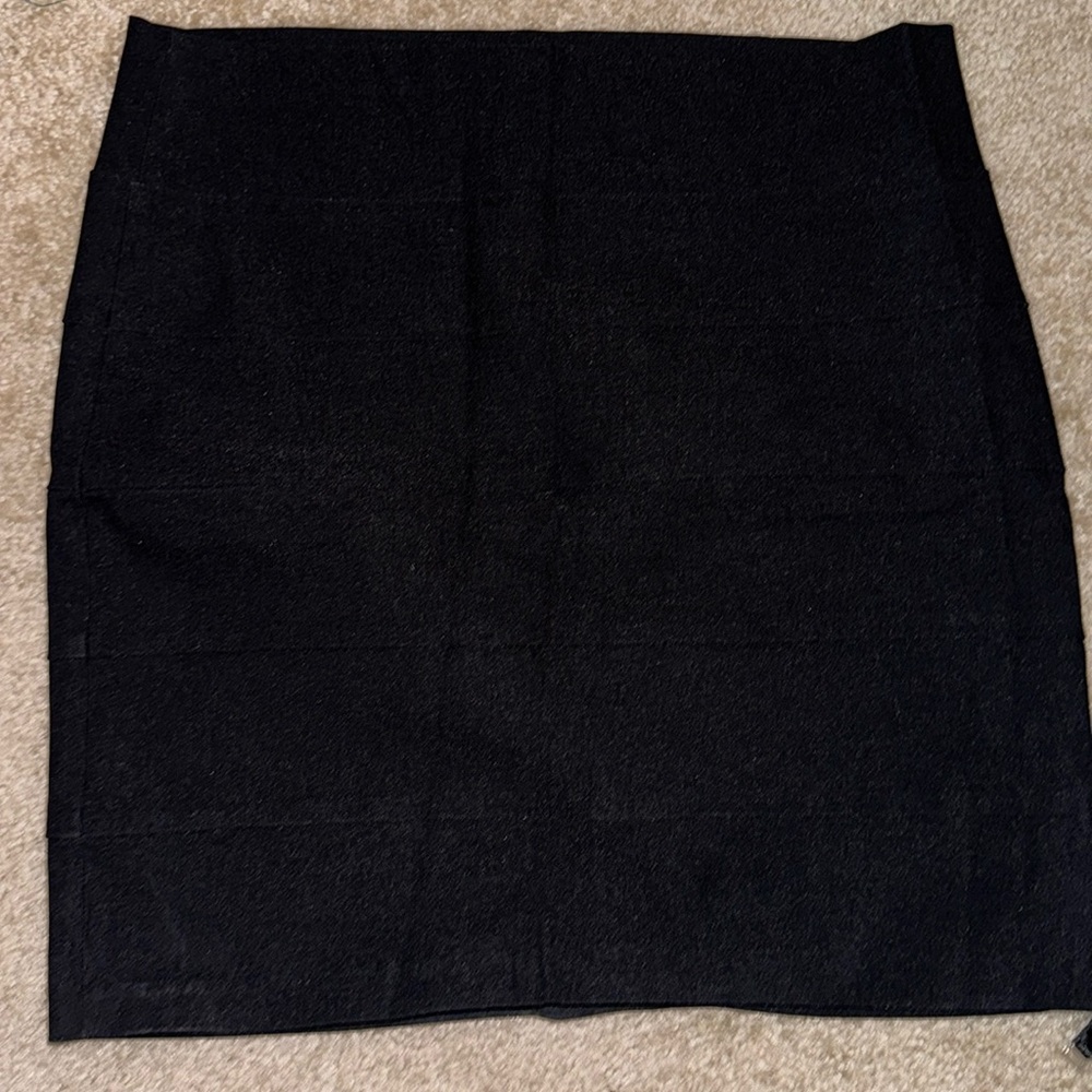 Black mini skirt
